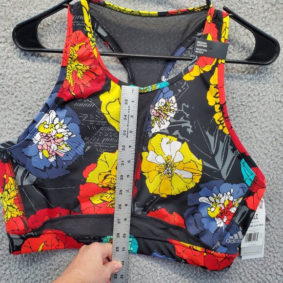 Adidas Sports Bra Women’s Size 2XLC Medium Support Multicolored HE9849 … - Picture 3 of 8